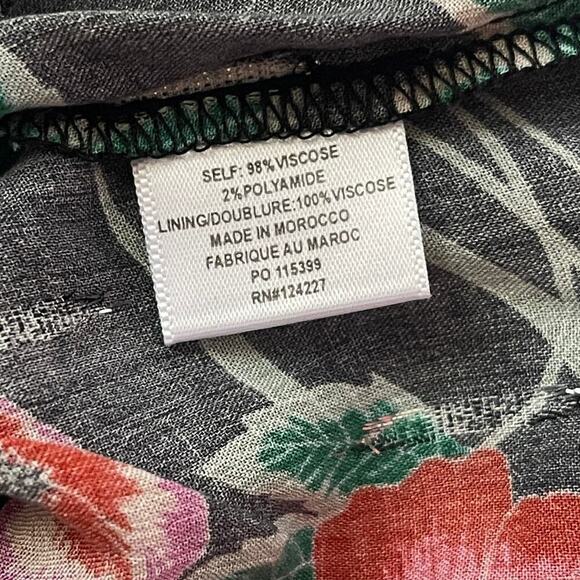 NWT MISA Los Angeles Hot Notta Mini Dress - Black Floral - One Shoulder Size XS - Picture 6 of 6